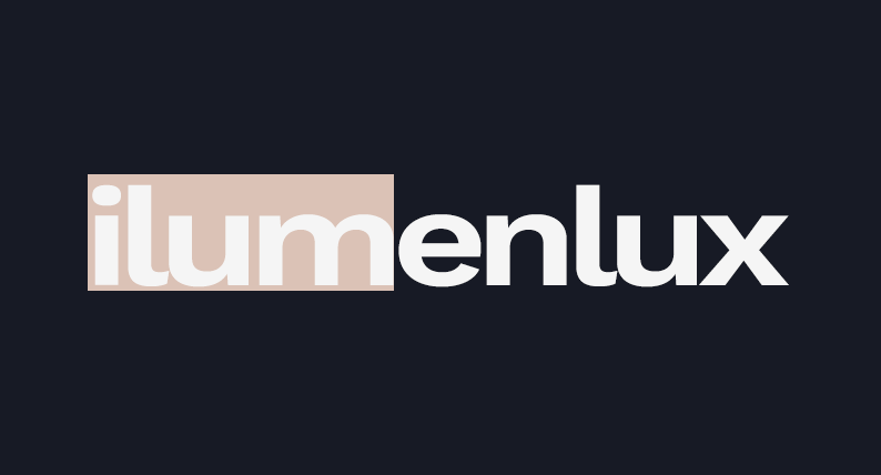 logotipo ilumenlux proyectos de iluminación con efecto de lux